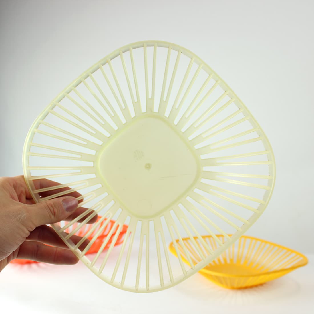 Zestaw koszyków, multikolor, plastik, Czechosłowacja, lata 60. - 91162