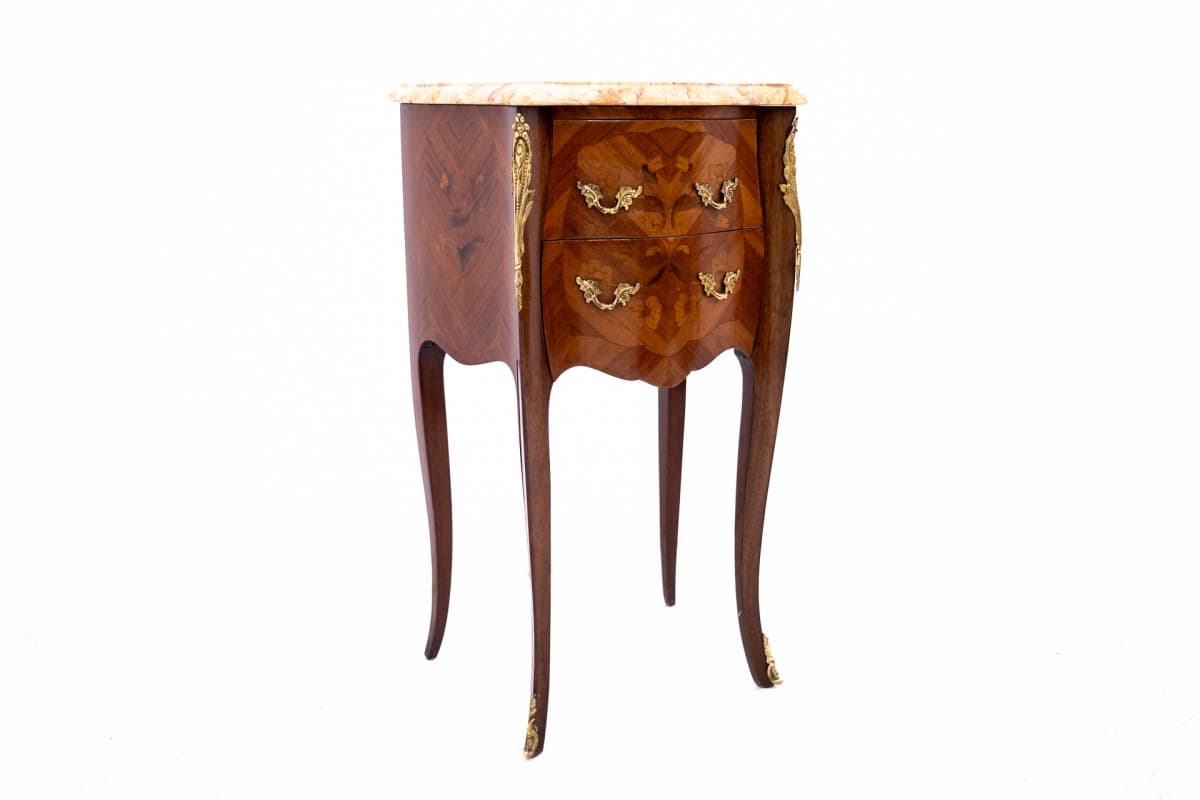 Brązowe stoliki nocne, styl Ludwika XV, Francja, lata 10. - 57612