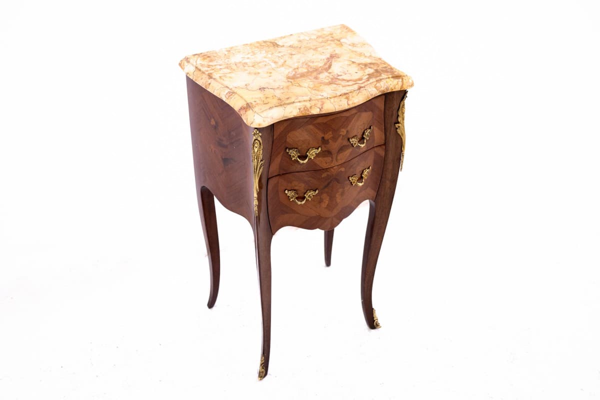 Brązowe stoliki nocne, styl Ludwika XV, Francja, lata 10. - 57611