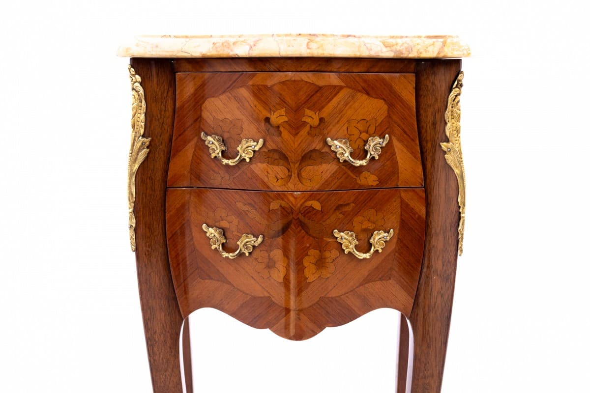 Brązowe stoliki nocne, styl Ludwika XV, Francja, lata 10. - 57615