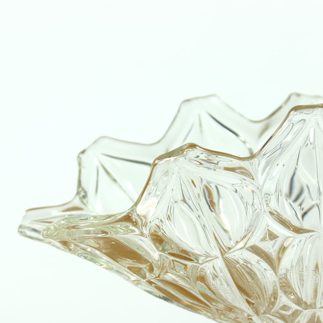 Bowl Tulip, transparent glass, Hermanova Hut, Czechoslovakia, 1950s - 91191