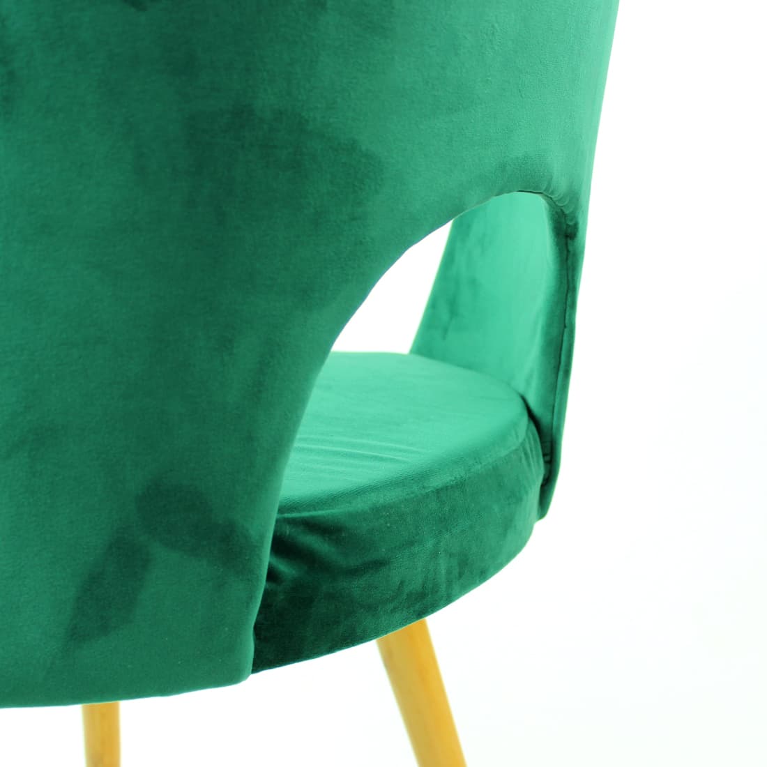 Komplet czterech krzeseł jadalnianych, velvet zielony, dąb jasny, proj. O. Haerdtl, TON, Czechosłowacja, lata 60. - 91211