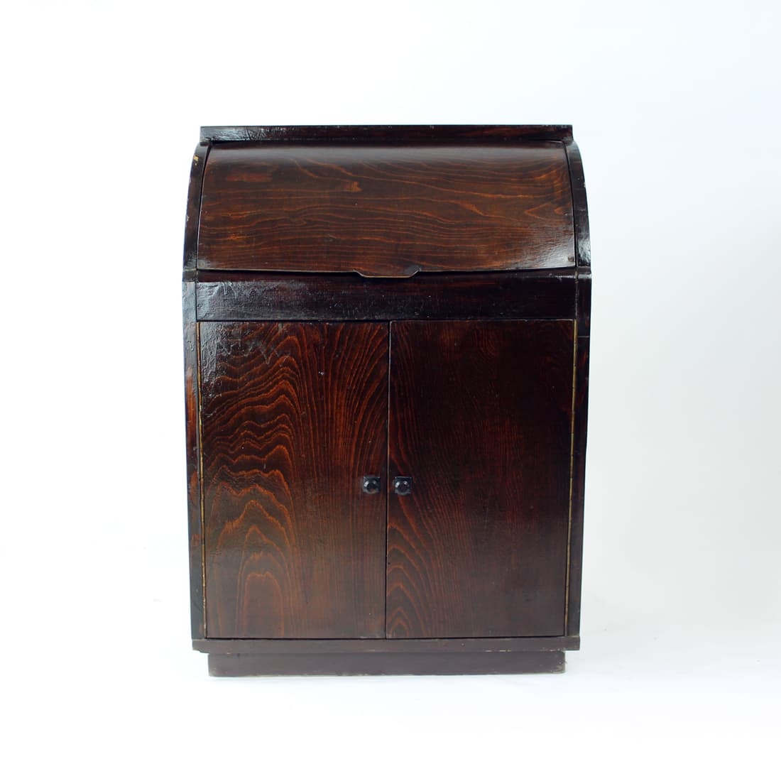 Kredens, dąb brązowy ciemny, Czechosłowacja, lata 50. - 91289