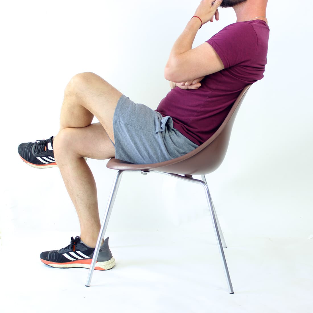 Krzesło Gaber, plastik ciemnobrązowy, Włochy, lata 90. - 91376