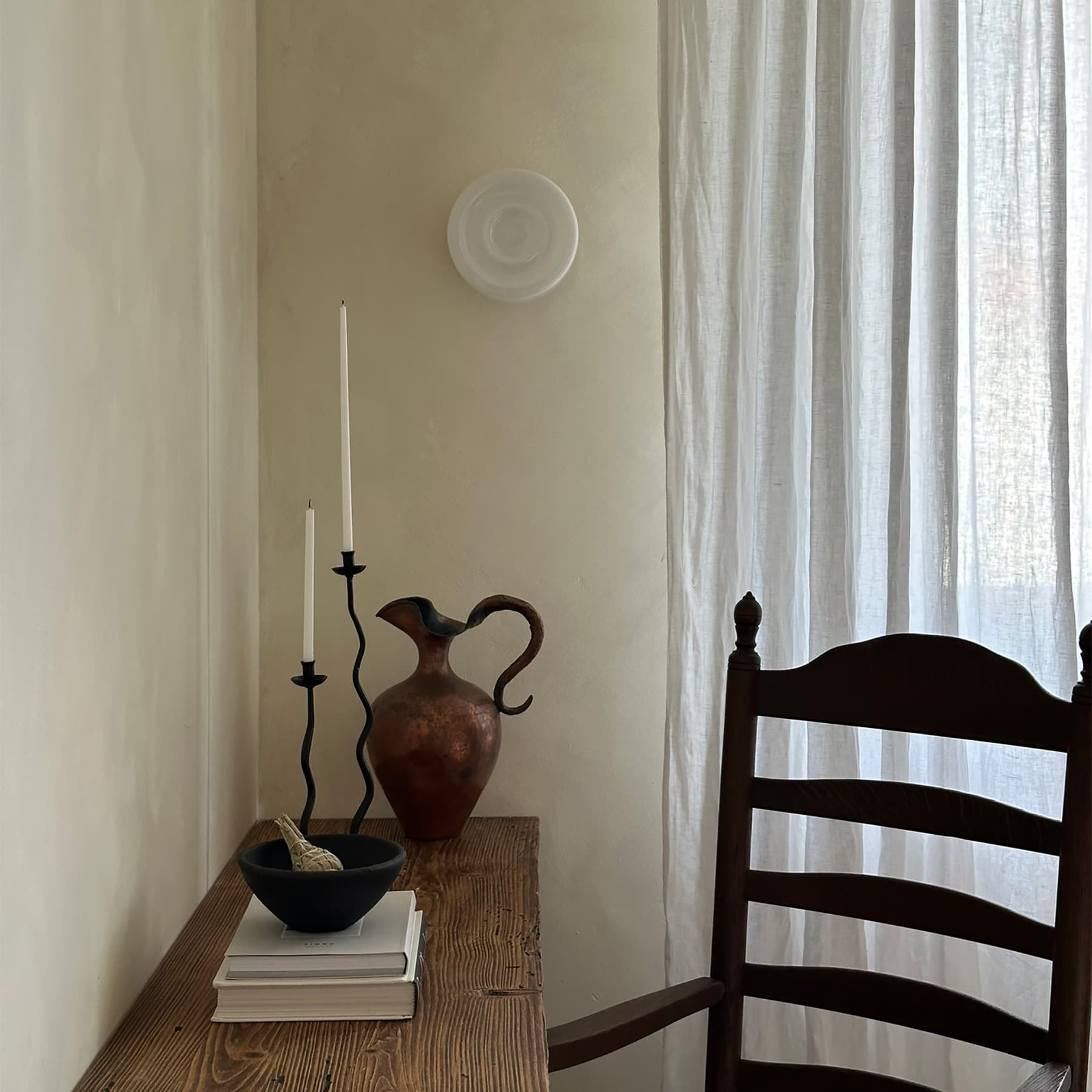 Kinkiet Atlantic szło opalowe, nikiel, Embassy Interiors - 80361