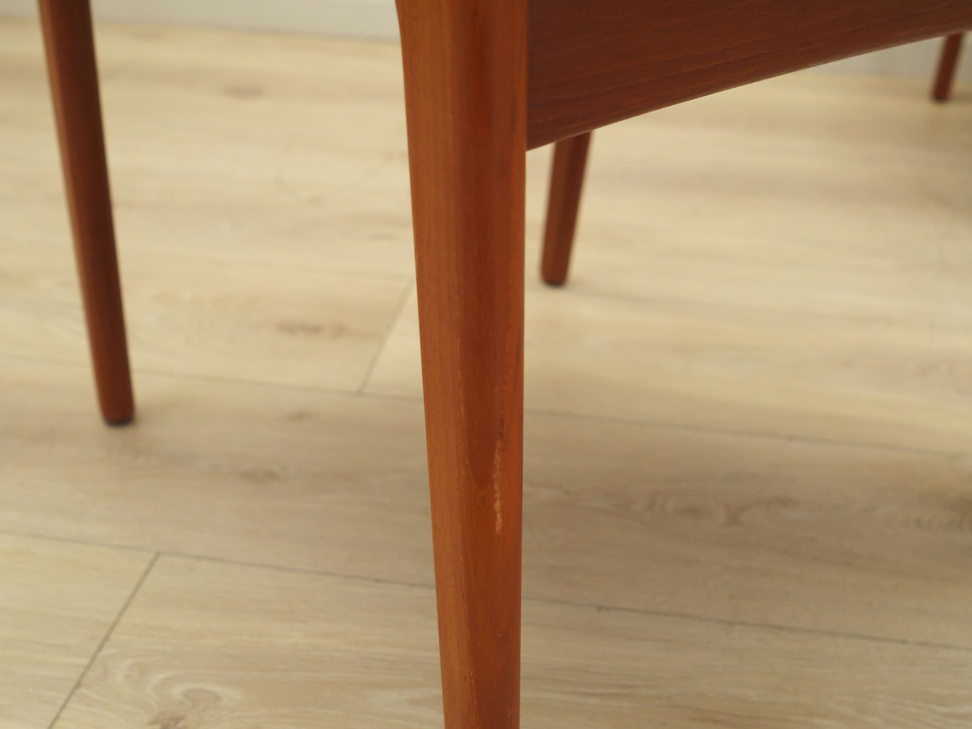 Komplet sześciu krzeseł, zielony, teak, tkanina, Dania, lata 60. - 80564