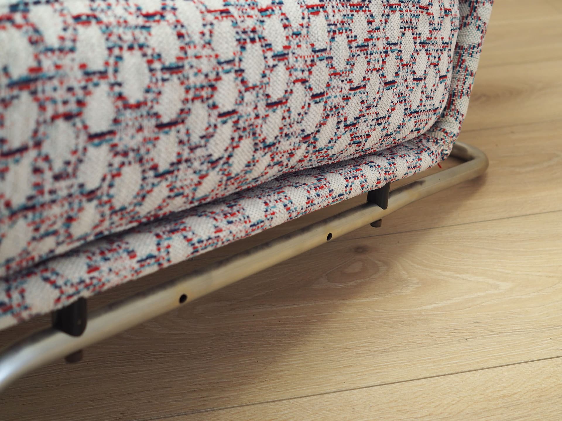 Para foteli wypoczynkowych, multikolor, tkanina, metal, Włochy, lata 70. - 80686