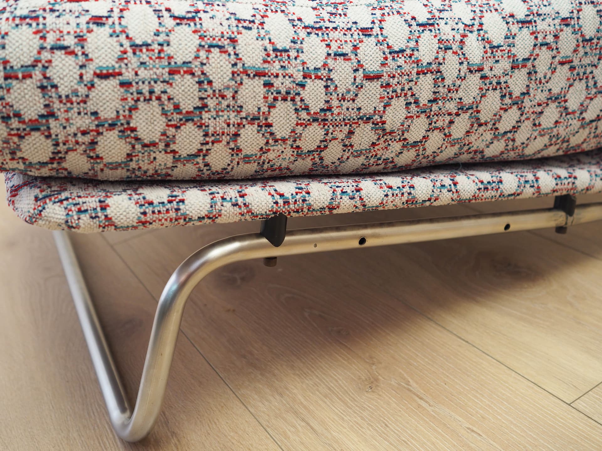 Para foteli wypoczynkowych, multikolor, tkanina, metal, Włochy, lata 70. - 80693