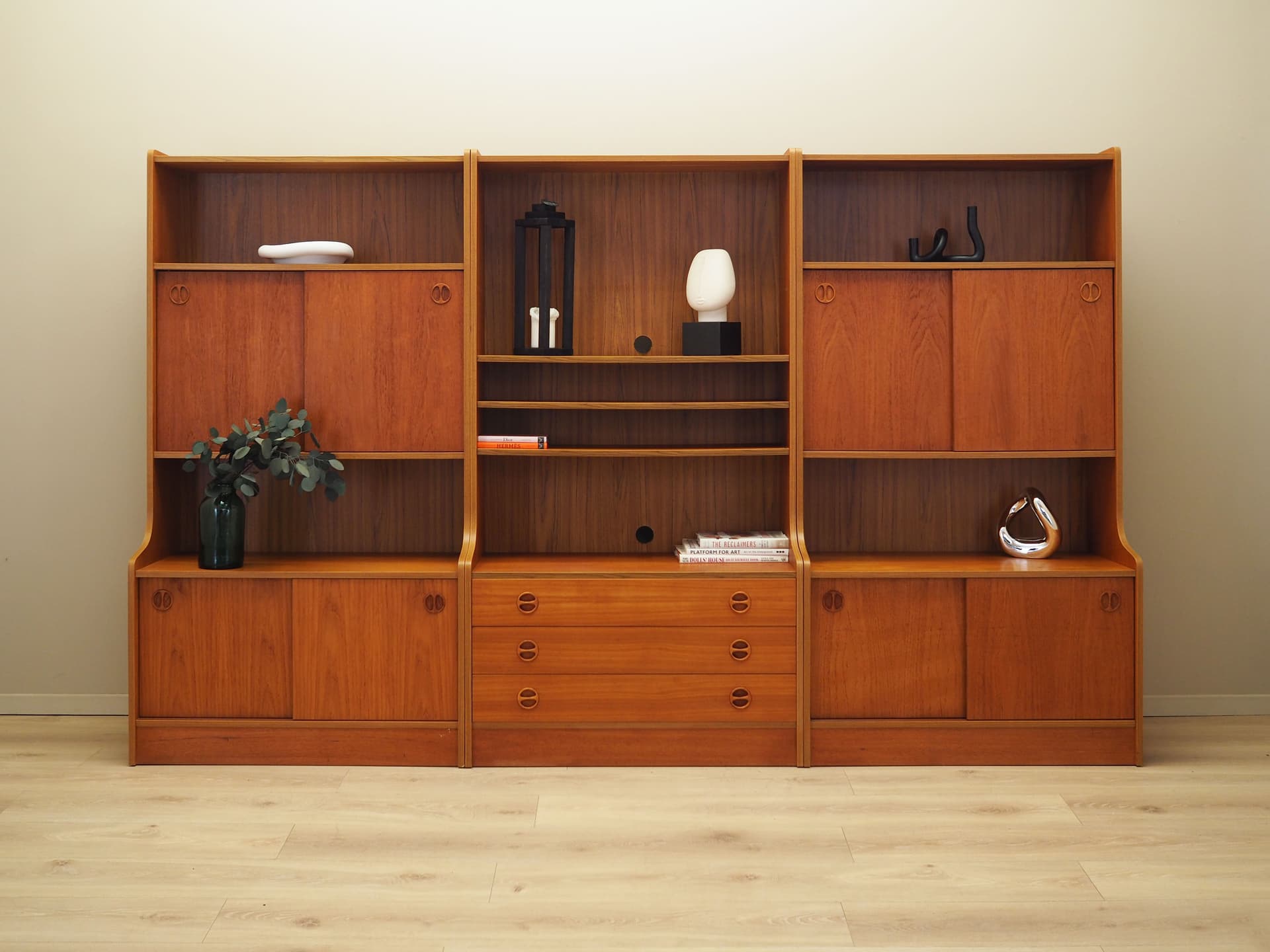 Bookcase, brown teak, Denmark, 1960s. - 80768