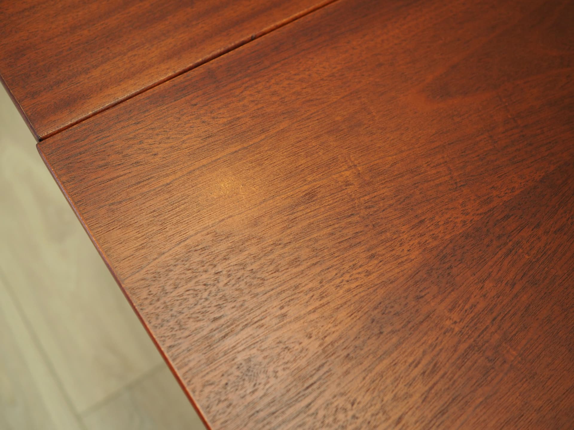 Stół rozkładany, mahoniowy brązowy, Dania, lata 70. - 81063