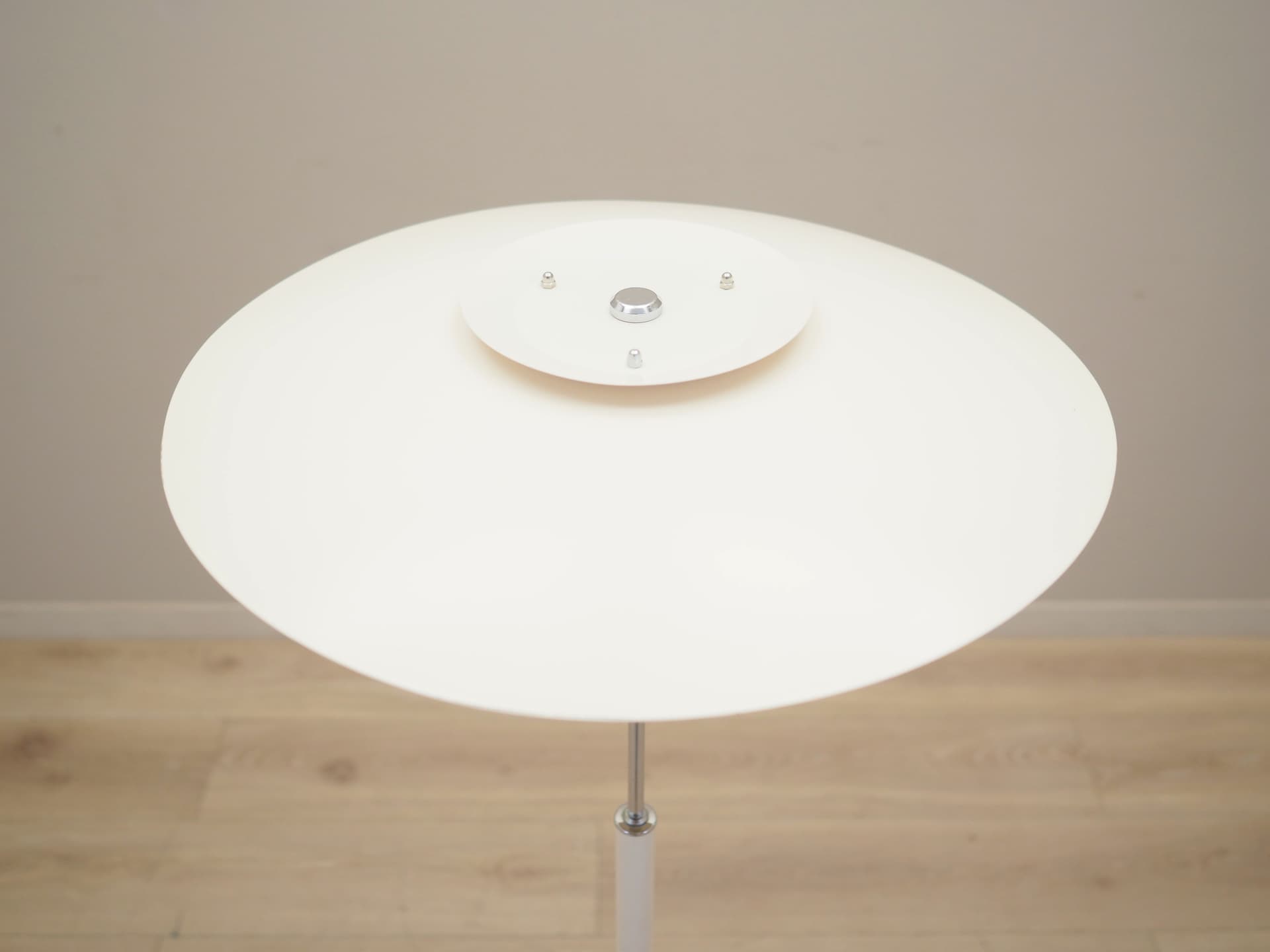 Lampa podłogowa, biały, metal, Dania, lata 70. - 81189