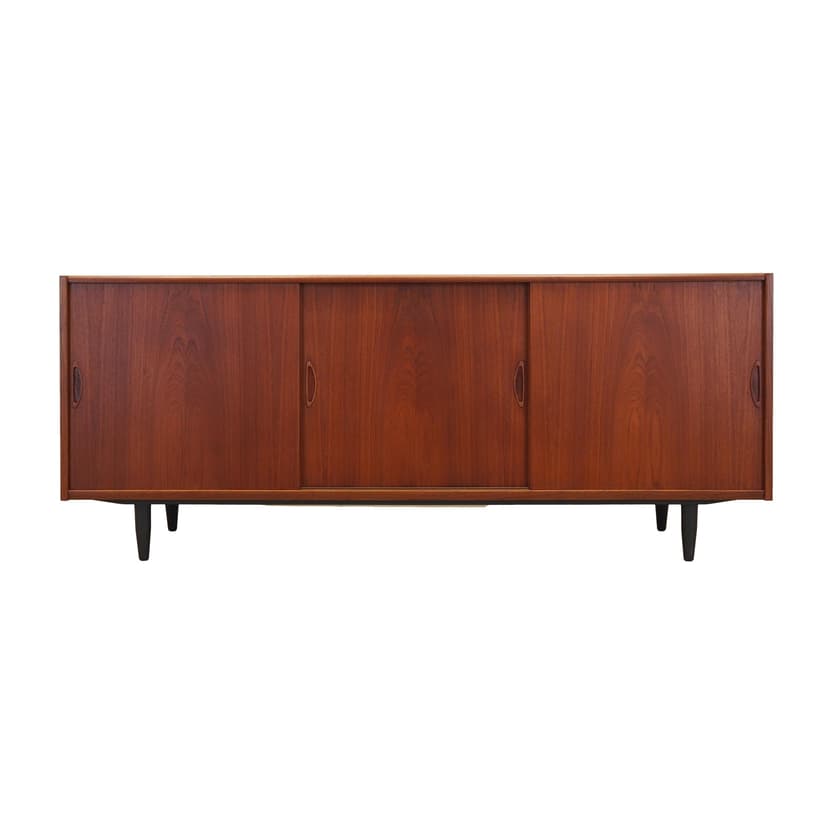 Sideboard, brązowy, teak, Dania, lata 70.