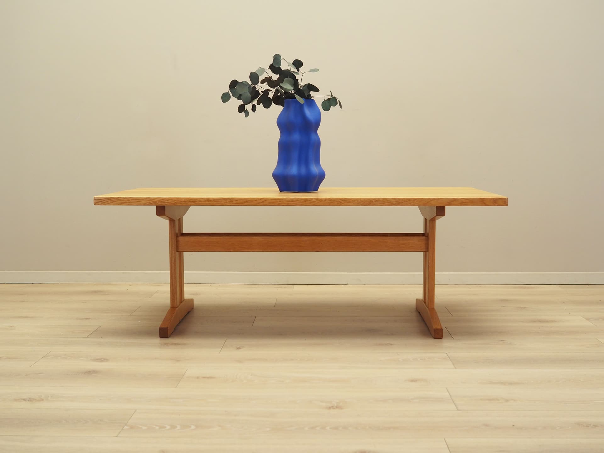 Coffee table, light brown ash, Denmark, 1970s. - 81444