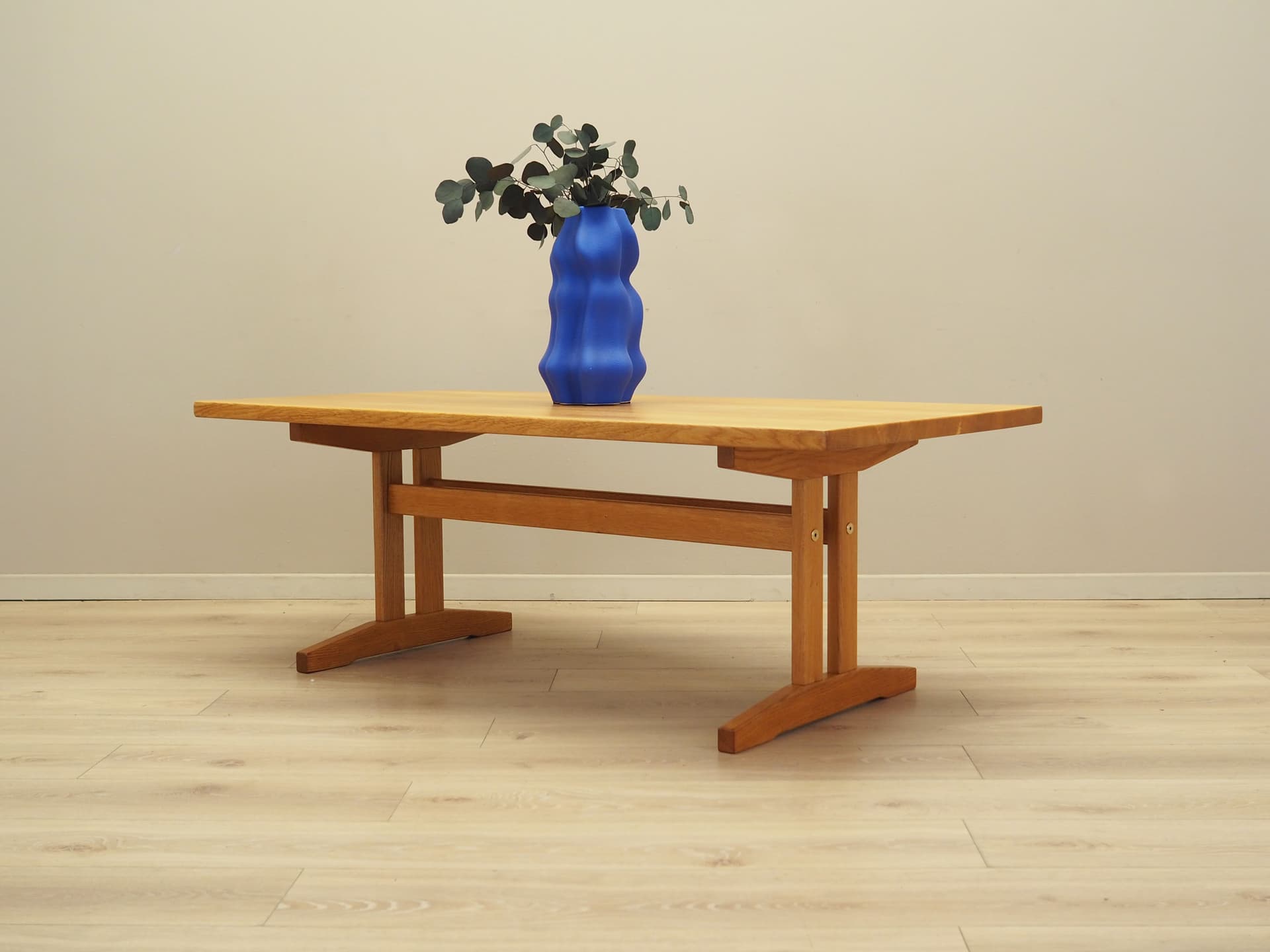 Coffee table, light brown ash, Denmark, 1970s. - 81445