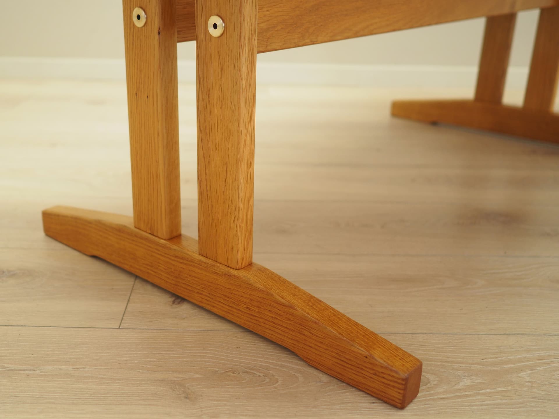 Coffee table, light brown ash, Denmark, 1970s. - 81450