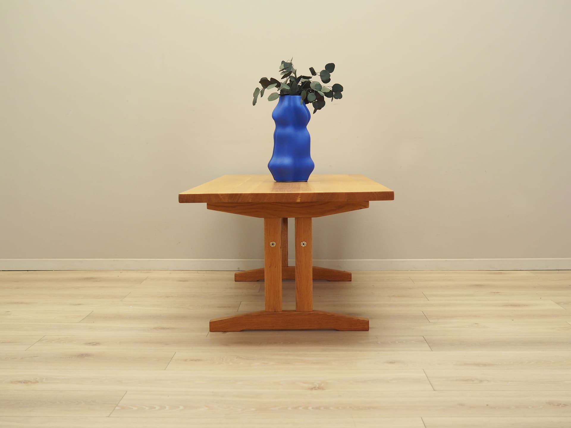 Coffee table, light brown ash, Denmark, 1970s. - 81446