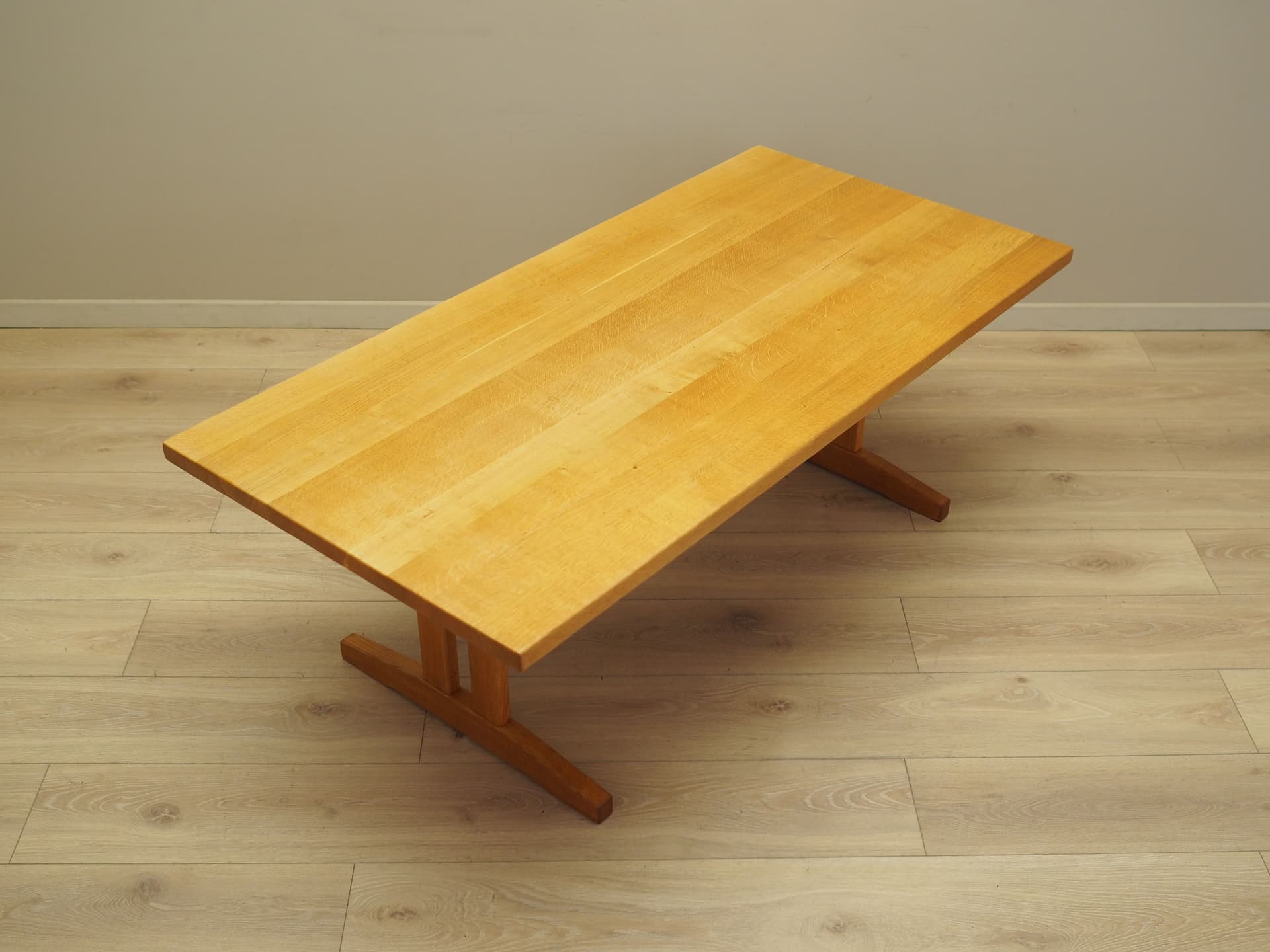 Coffee table, light brown ash, Denmark, 1970s. - 81448