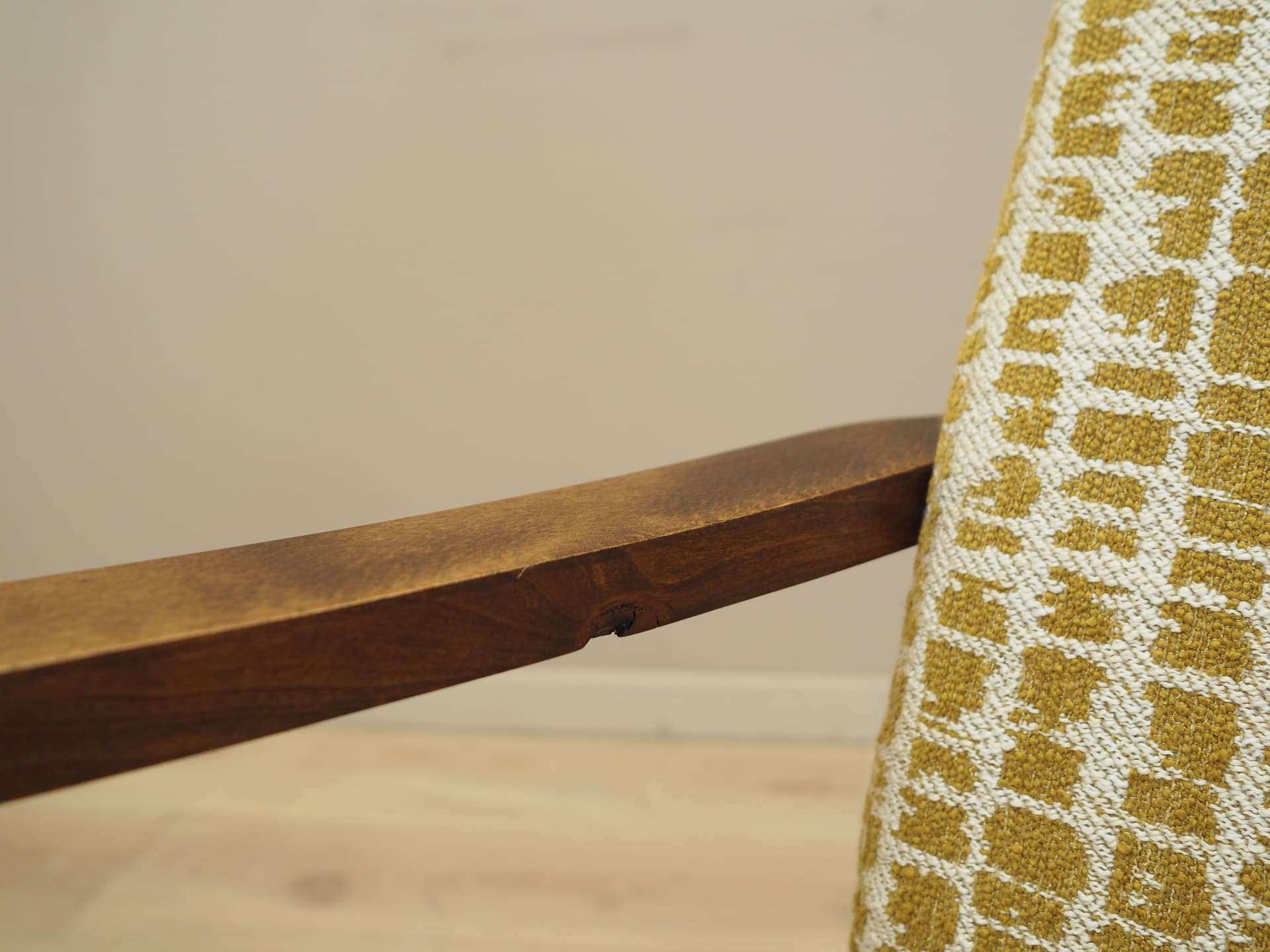 Fotel, multikolor, buk, Dania, lata 70. - 81534