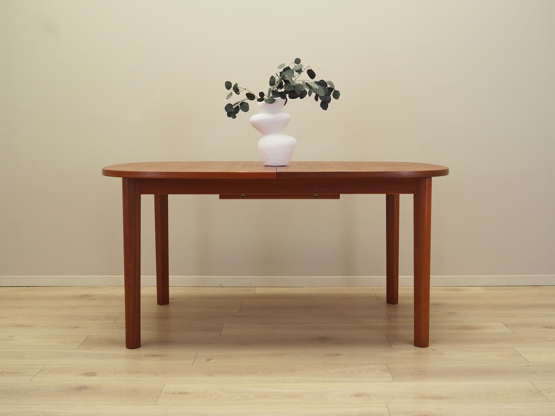 Dining table, brown teak wood, Farstrup Møbler, Denmark, 1970s. - 81540