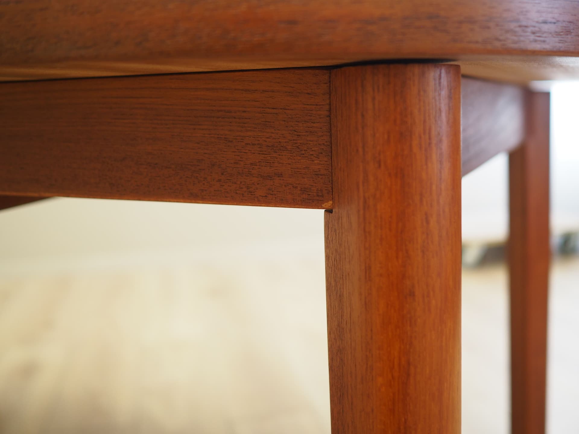 Dining table, brown teak wood, Farstrup Møbler, Denmark, 1970s. - 81544