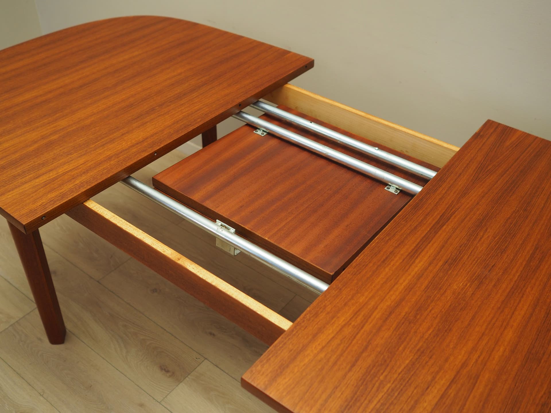 Dining table, brown teak wood, Farstrup Møbler, Denmark, 1970s. - 81551