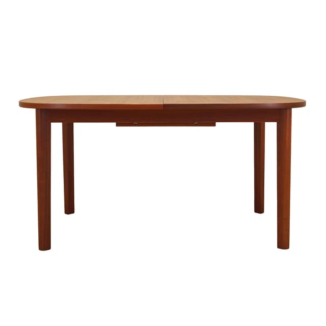 Dining table, brown teak wood, Farstrup Møbler, Denmark, 1970s. - DIMENSION