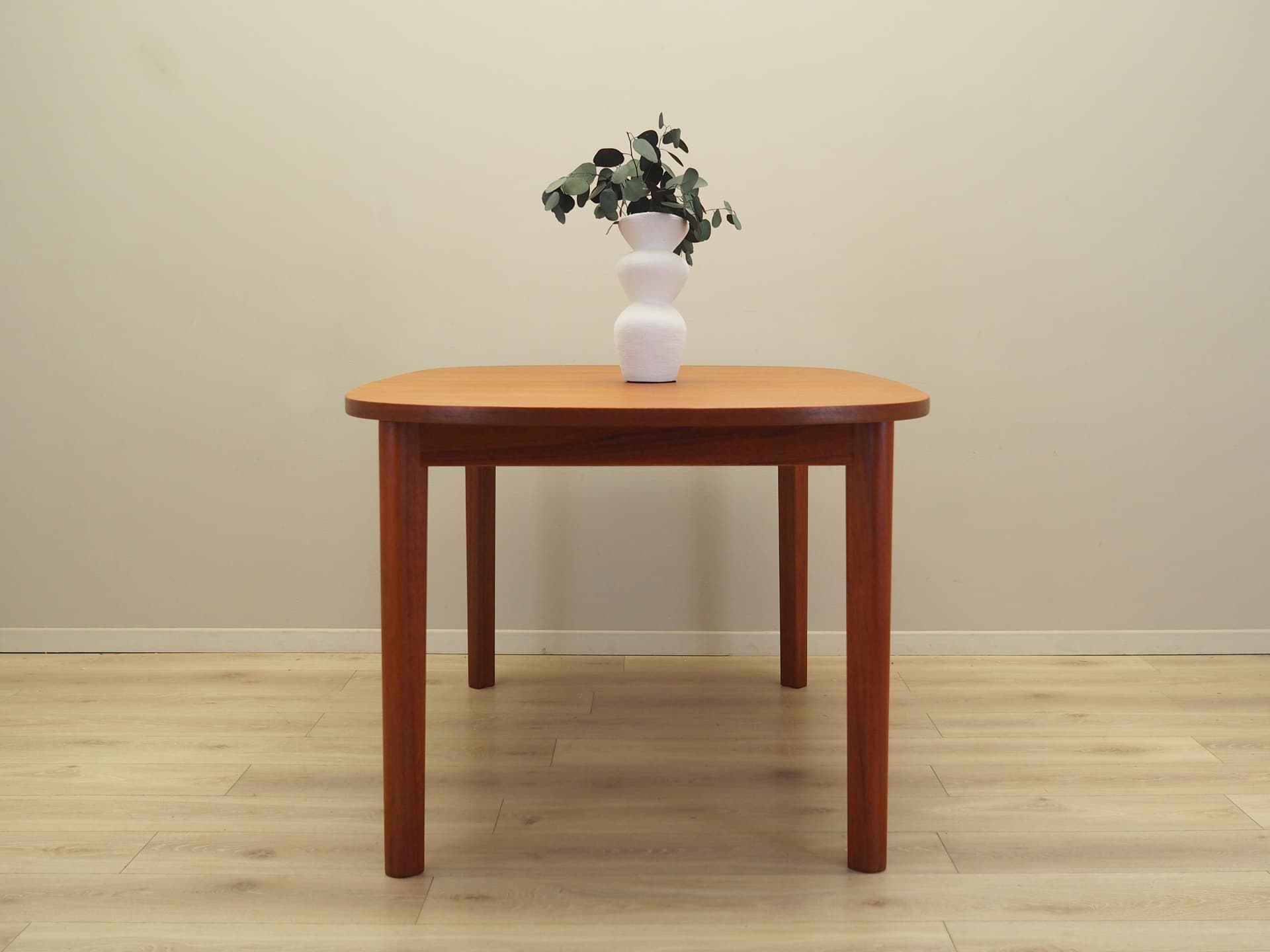 Dining table, brown teak wood, Farstrup Møbler, Denmark, 1970s. - 81542
