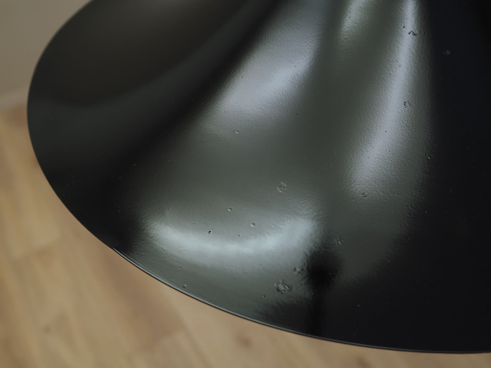 Pendant lamp, black metal, Denmark, 1970s. - 81658