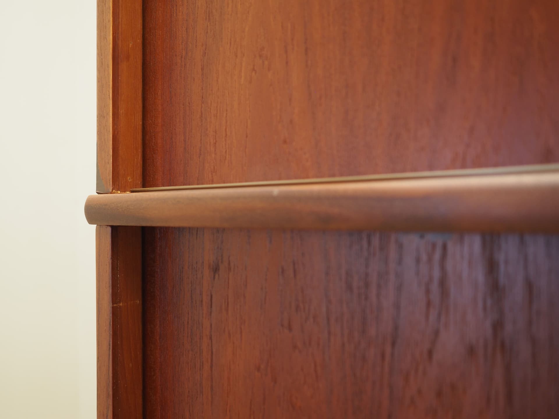 Wardrobe, brown teak, Denmark, 1970s. - 81667