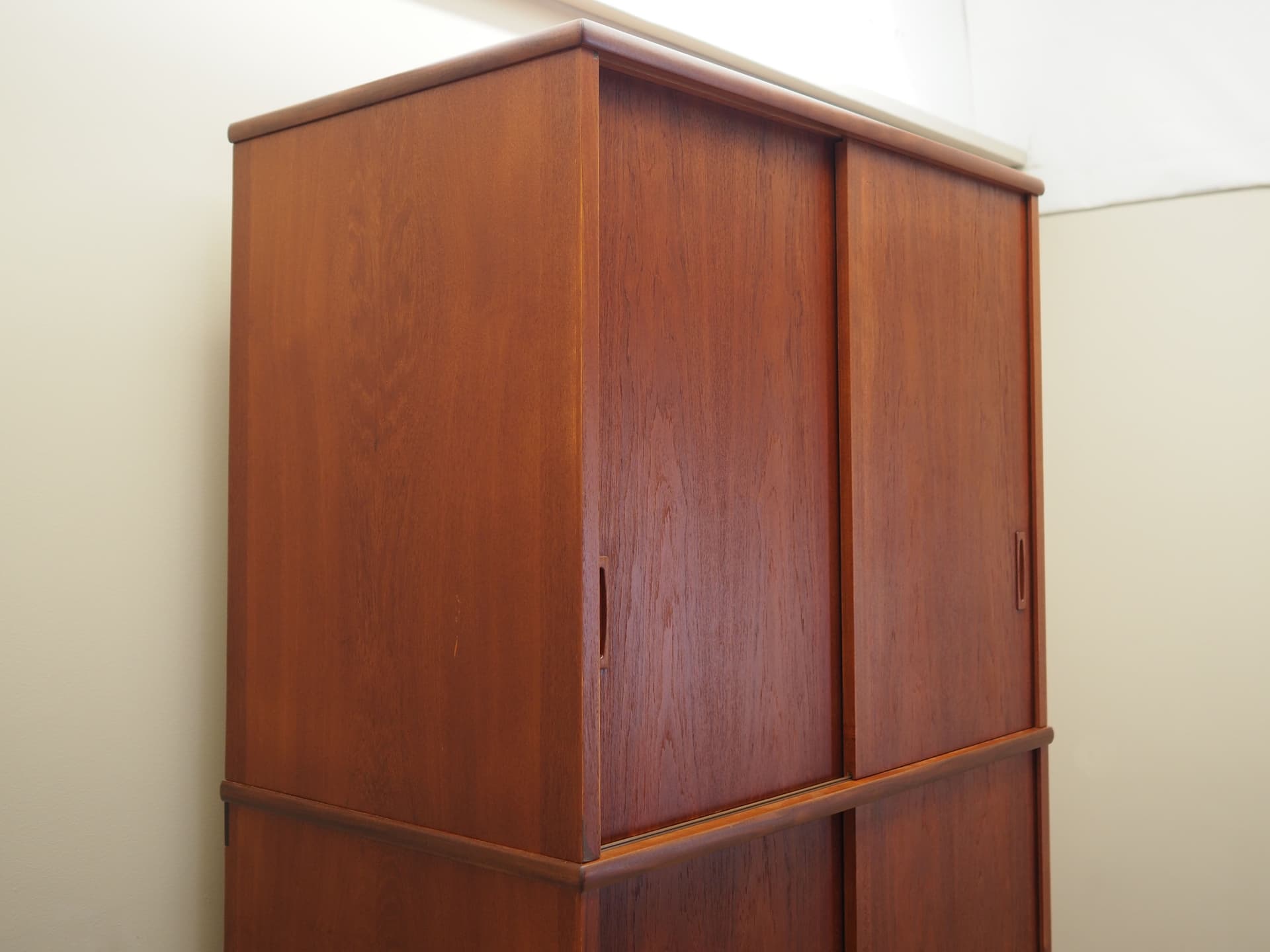 Wardrobe, brown teak, Denmark, 1970s. - 81666