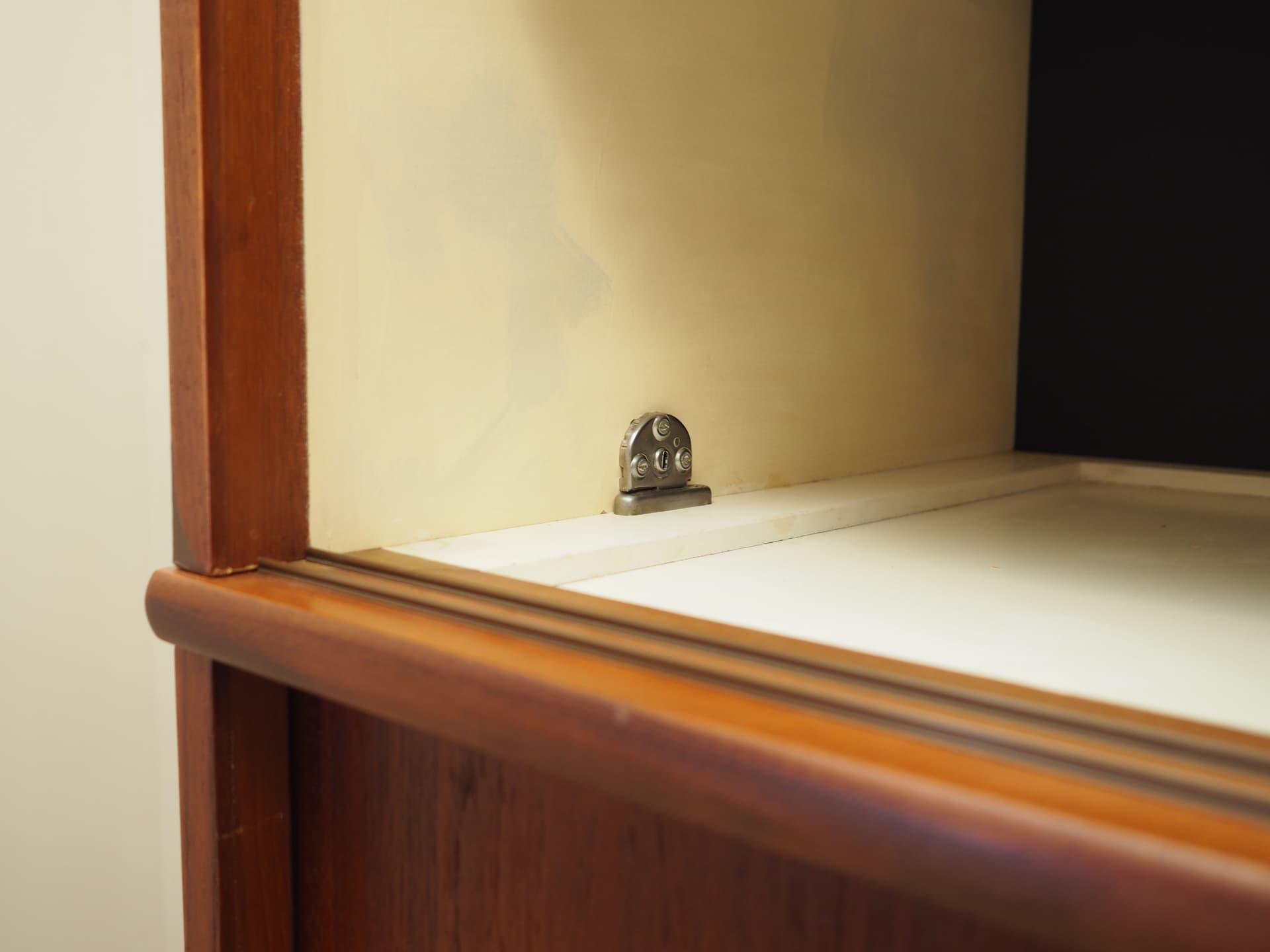 Wardrobe, brown teak, Denmark, 1970s. - 81676