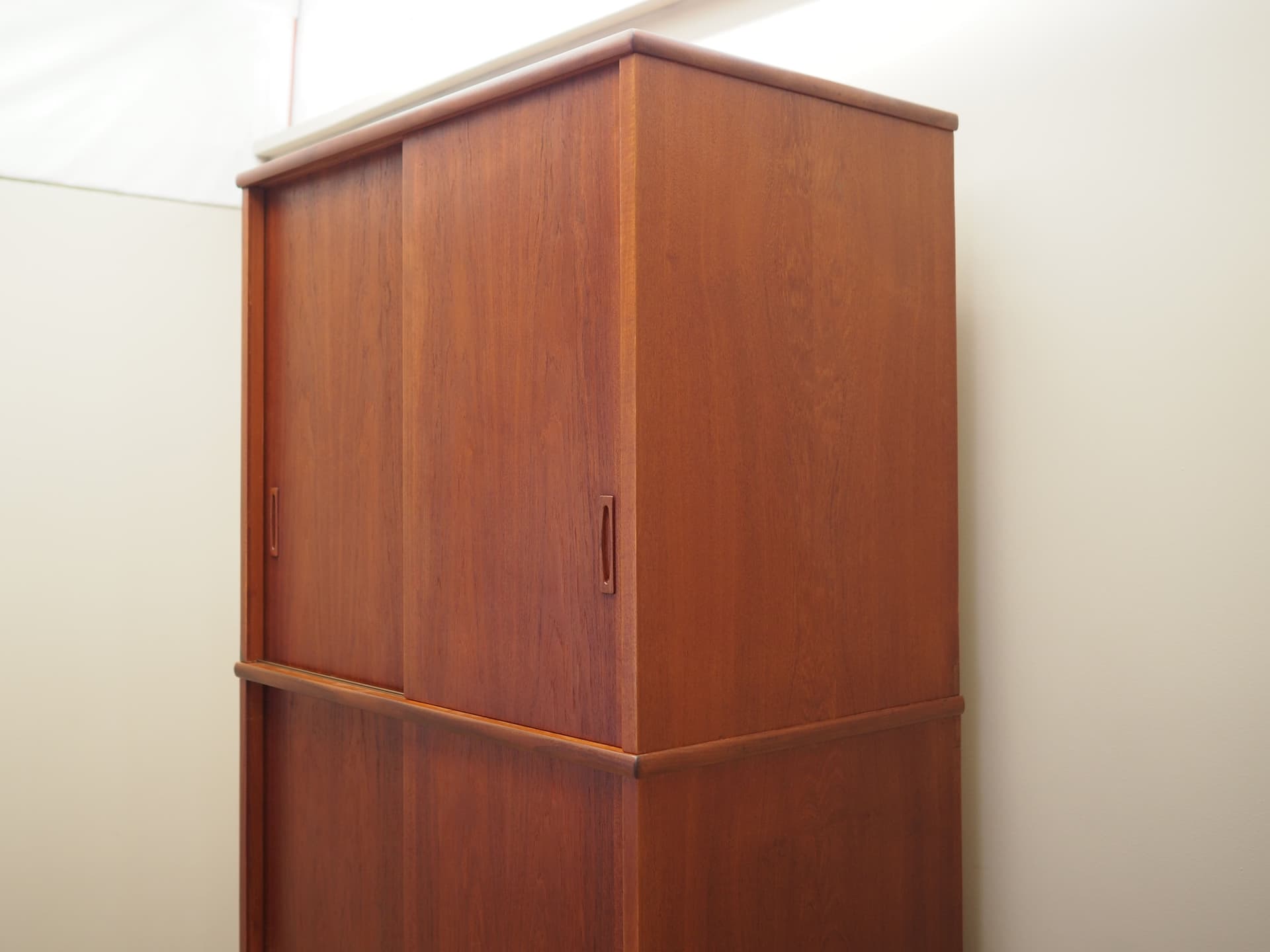 Wardrobe, brown teak, Denmark, 1970s. - 81674