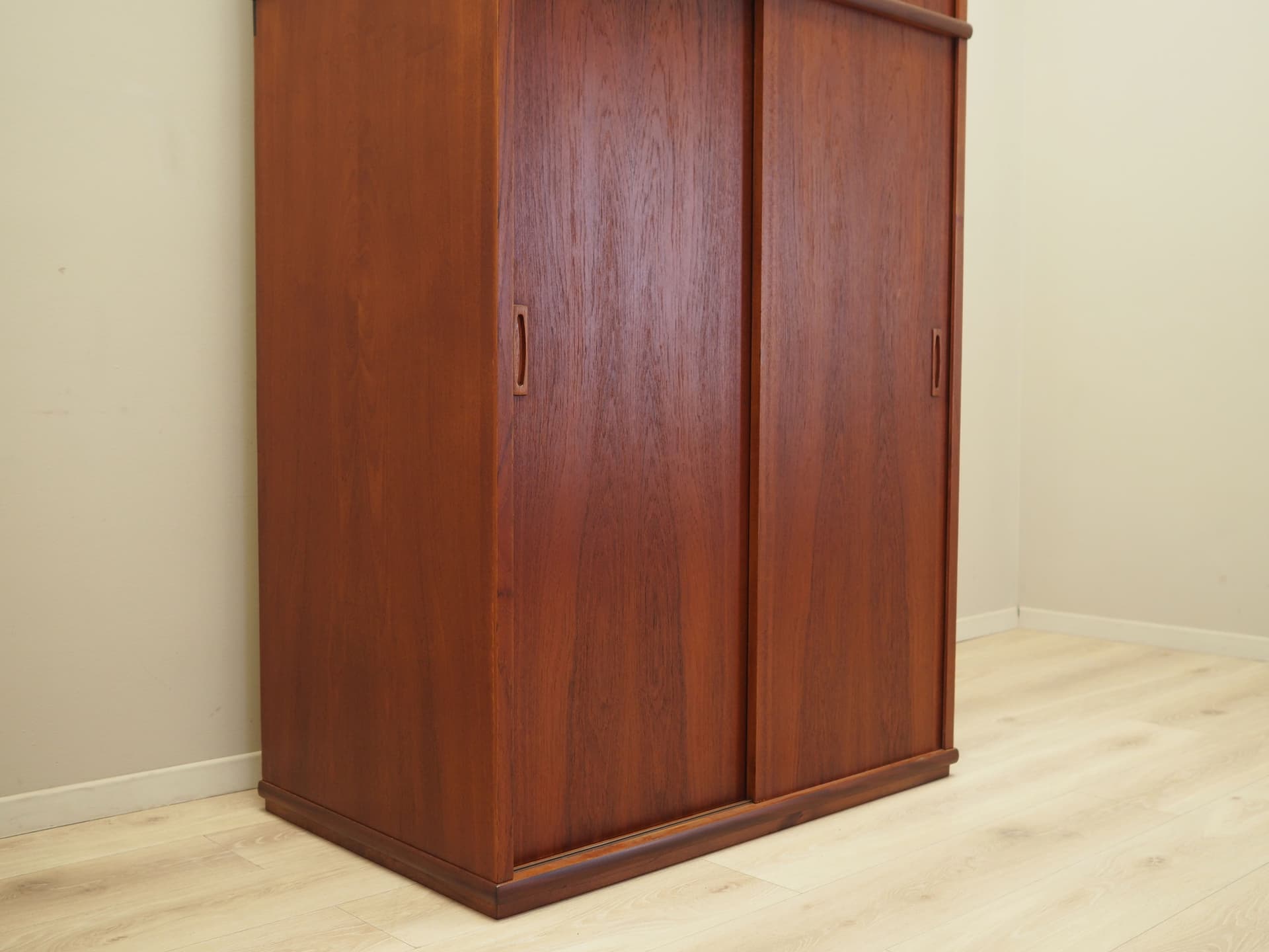 Wardrobe, brown teak, Denmark, 1970s. - 81669