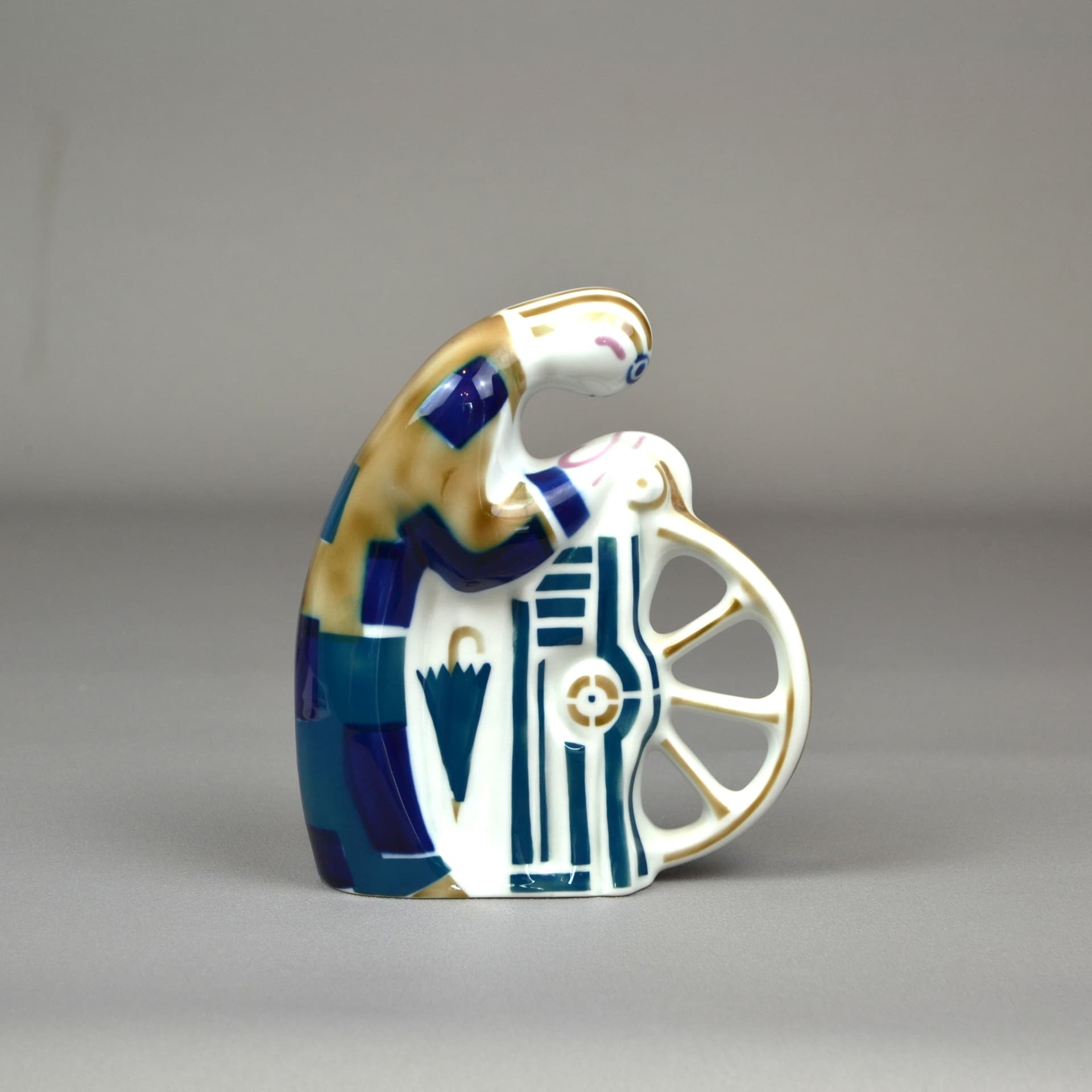 Figurka dekoracyjna, biała porcelana, Sargadelos, Hiszpania, lata 80. - 585