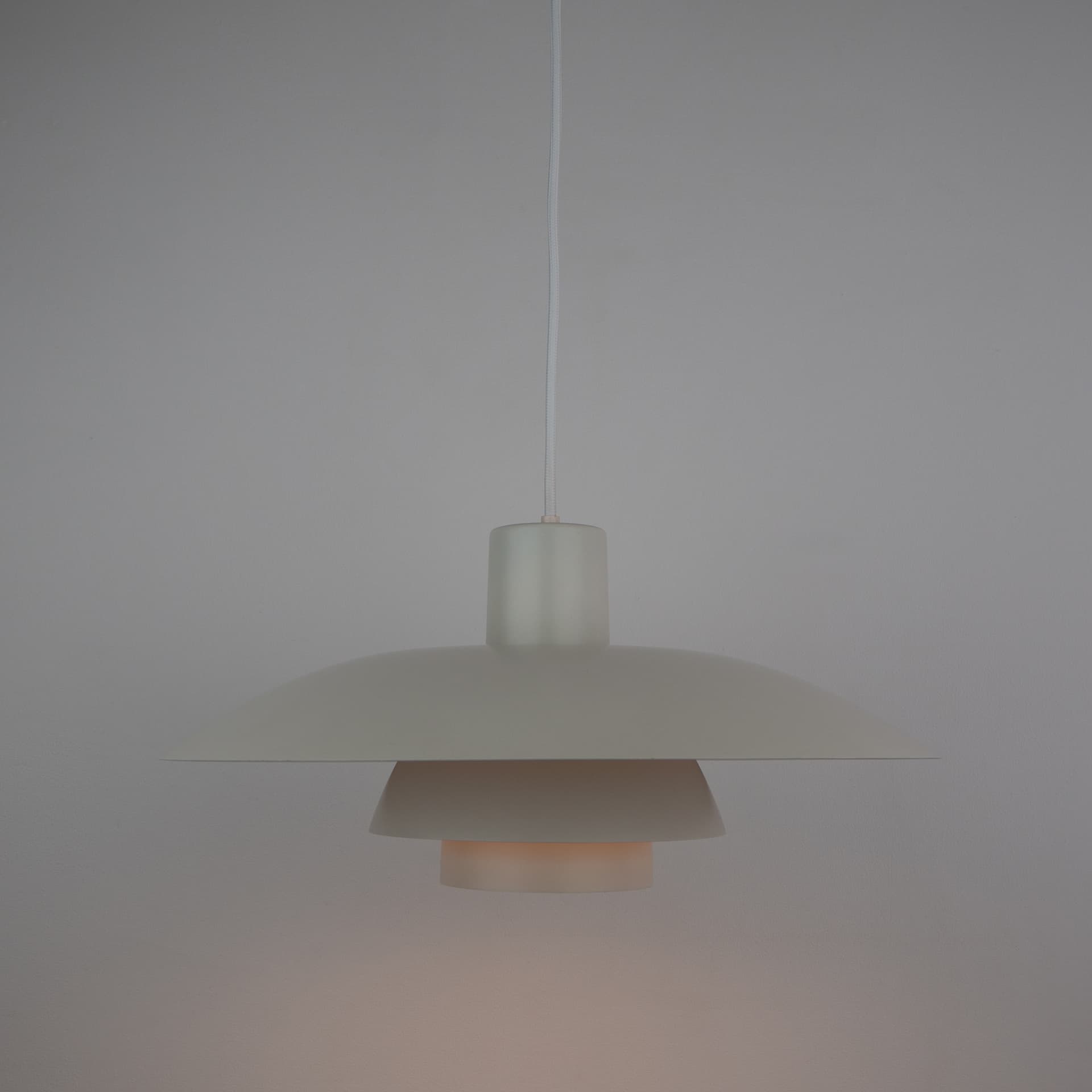 Ivory White Aluminum PH 4/3 Pendant Lamp, by P. Henningsen for Louis Poulsen, Denmark, 1960s - 82139