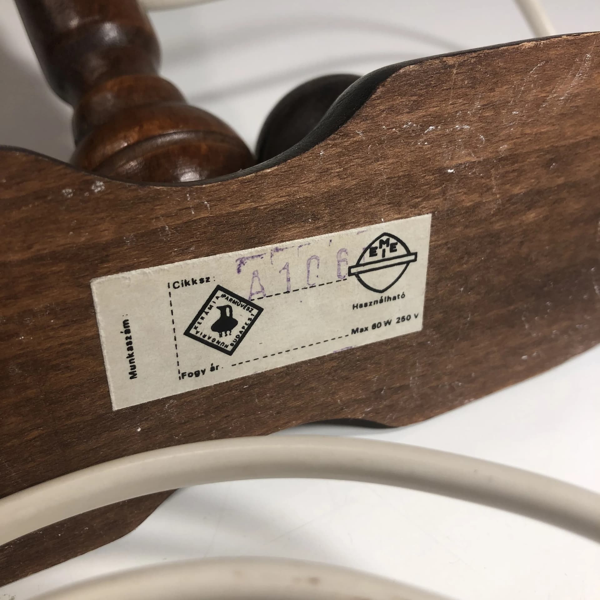 Kinkiet, szałwiowy zielony, Węgry, lata 70. - 82300