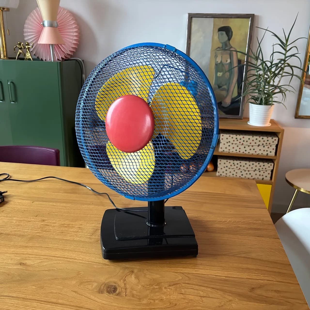 Wentylator Memphis, multikolor, plastik metal, Niemcy, lata 80. - 82189