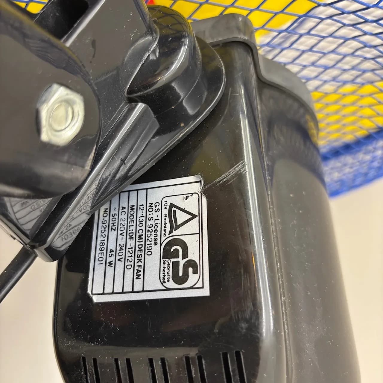 Wentylator Memphis, multikolor, plastik metal, Niemcy, lata 80. - 82184