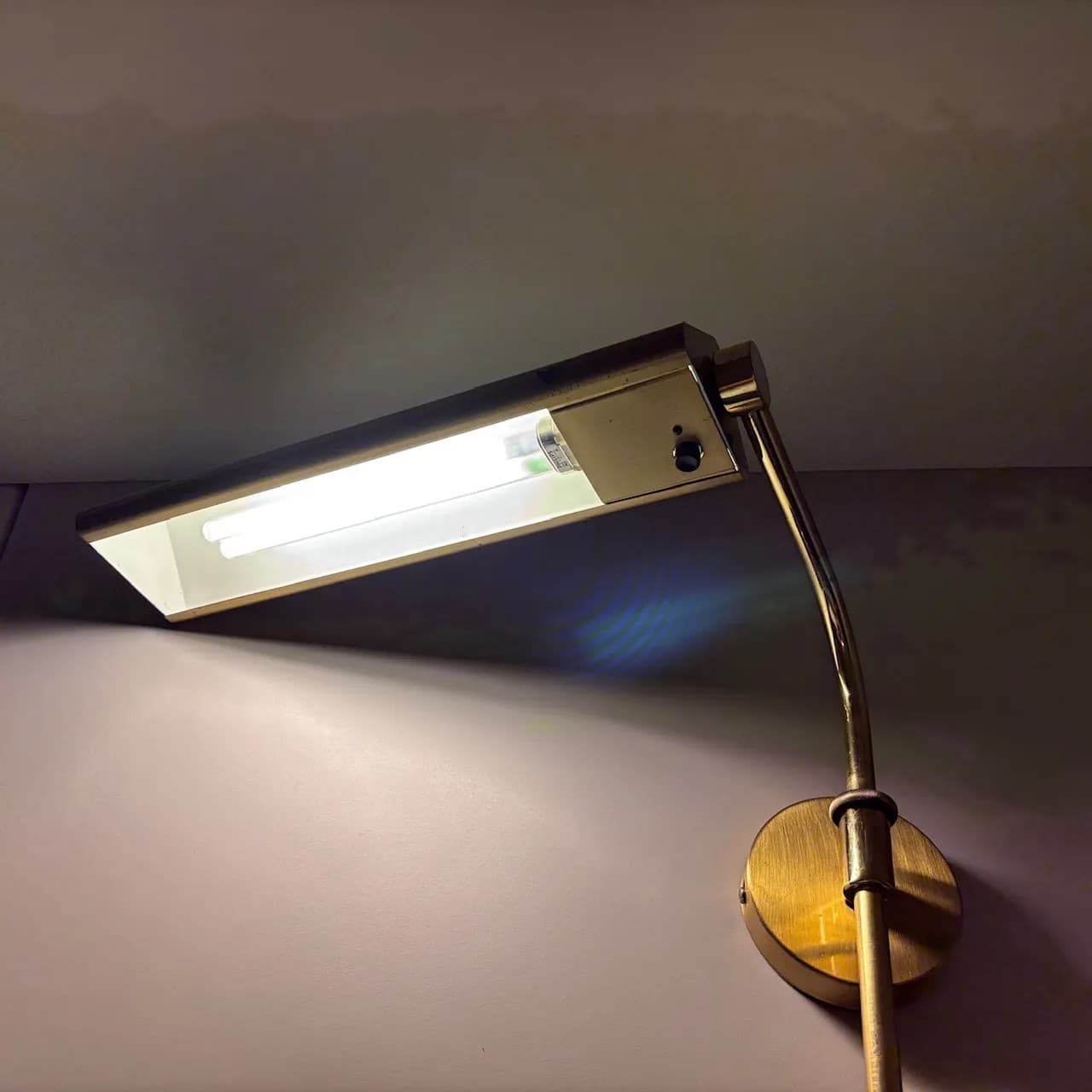 Kinkiet, złoty, mosiądz, Niemcy, lata 70. - 82226