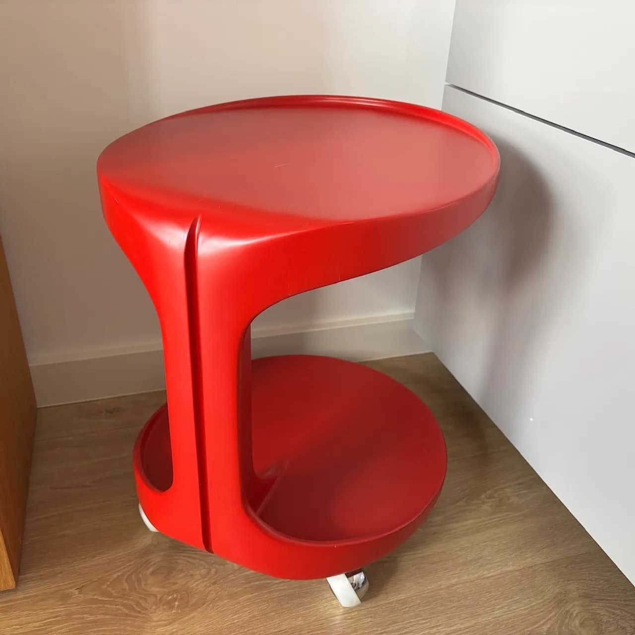 Coffee Table Space Age, red, Germany, 1970s - 82243