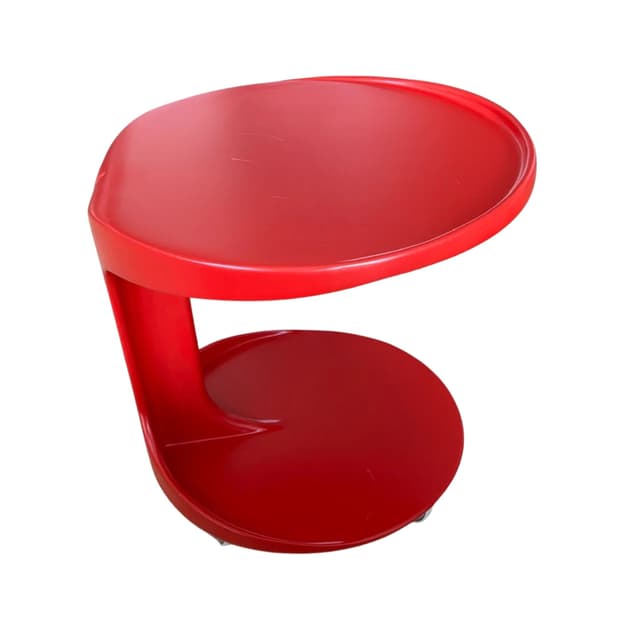 Coffee Table Space Age, red, Germany, 1970s - DIMENSION