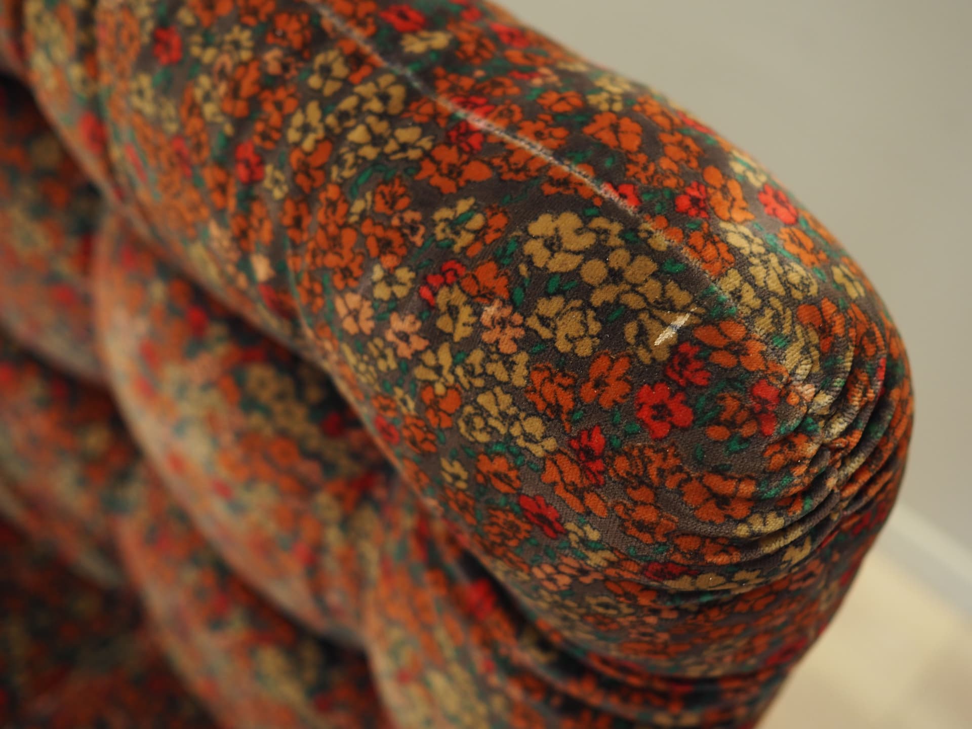 Sofa modułowa, velvet multikolor, Włochy, lata 60. - 82417