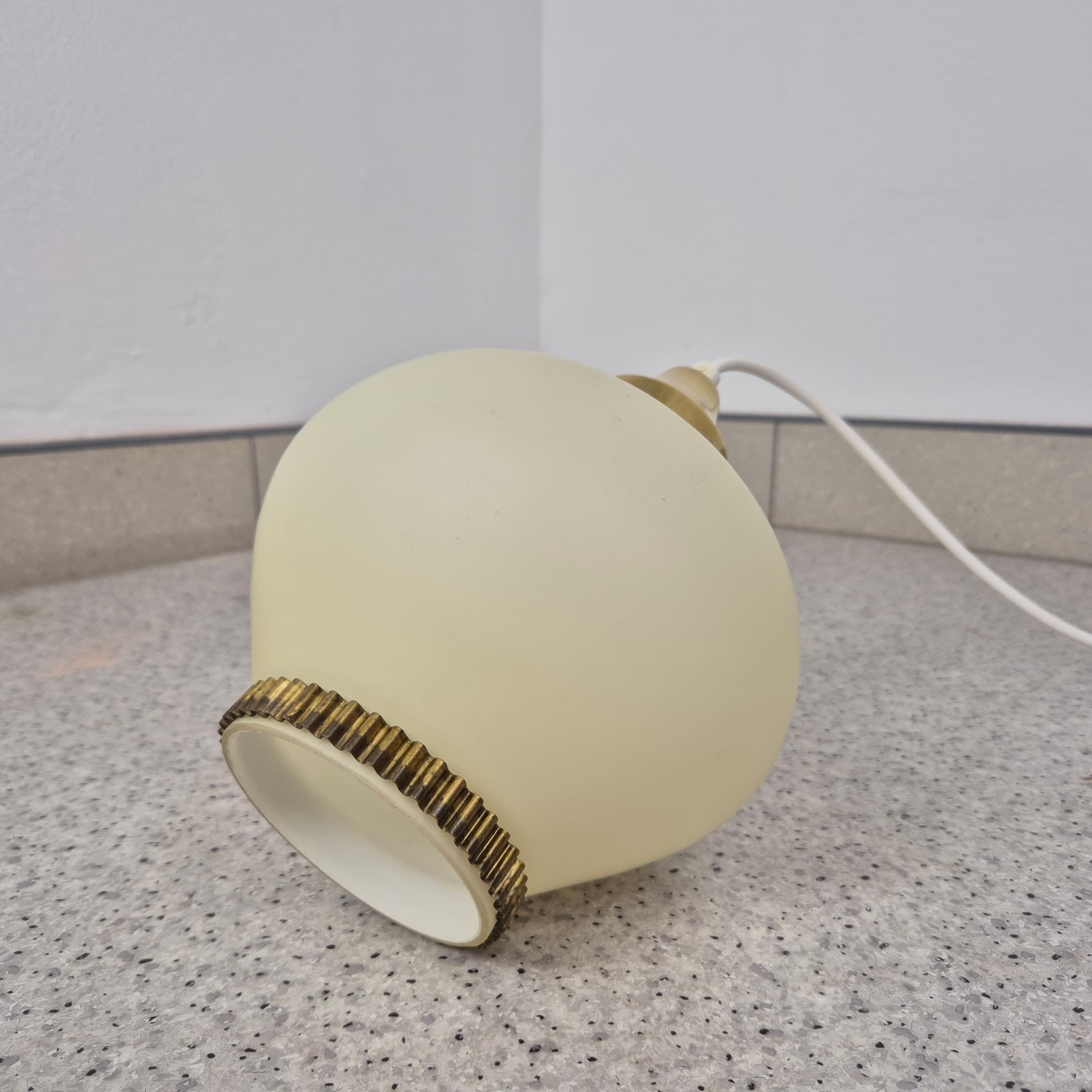 Szklana lampka wisząca, Dania, lata 50 - 82582