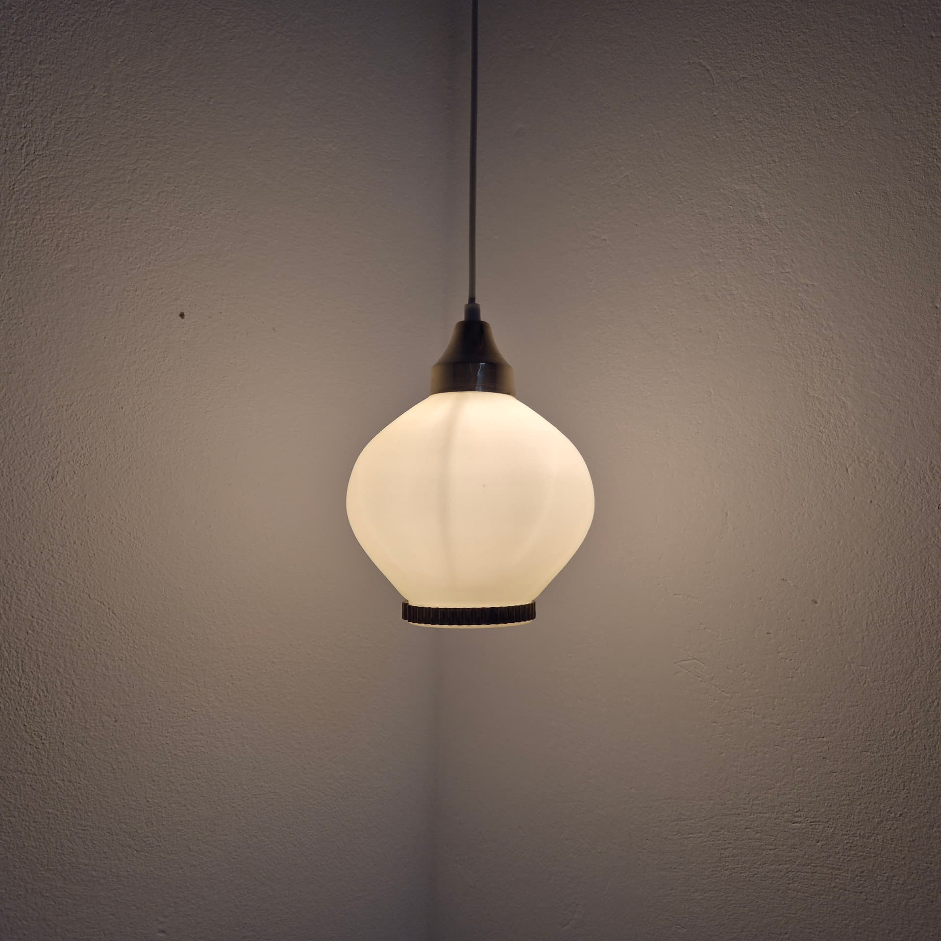 Szklana lampka wisząca, Dania, lata 50 - 82584