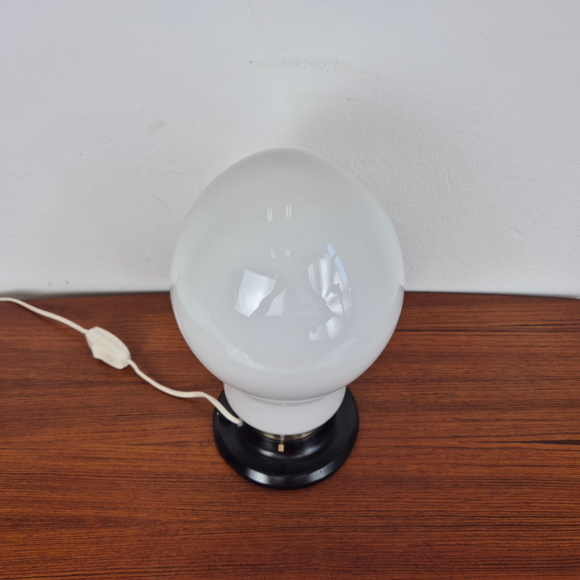 Szklana lampa stołowa, Włochy, lata 70 - 82621