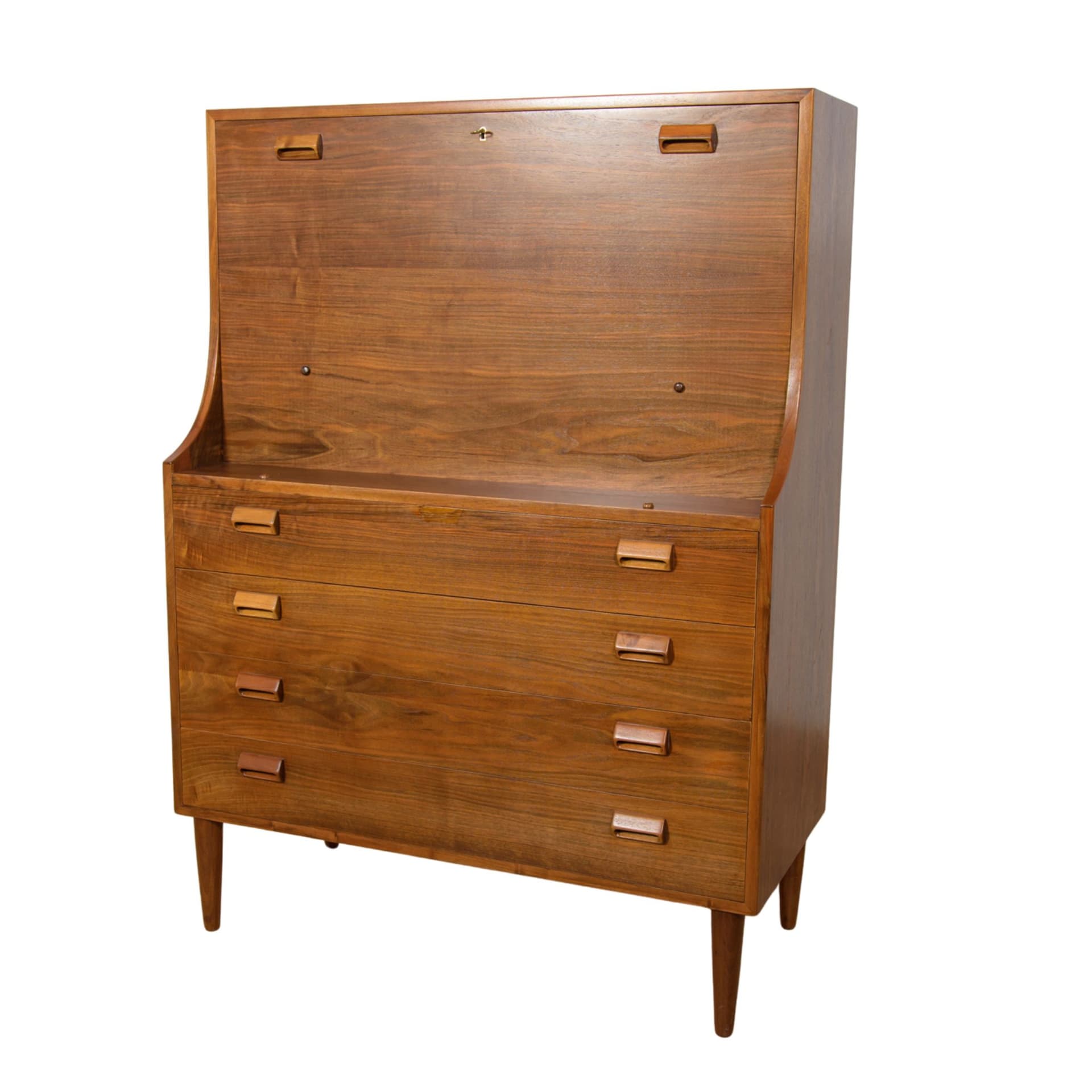 Sekretarzyk, proj. B. Mogensen, Søborg Møbelfabrik, Dania, lata 60.