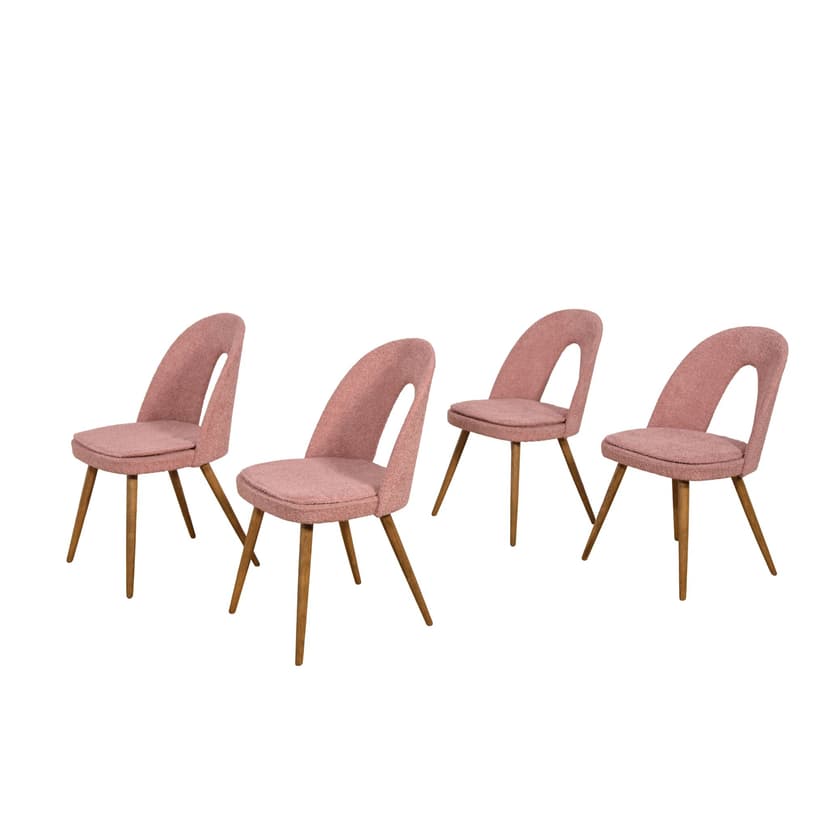 Komplet czterech krzeseł, proj. A. Suman, Tatra Nabytok, Czechy, lata 60.