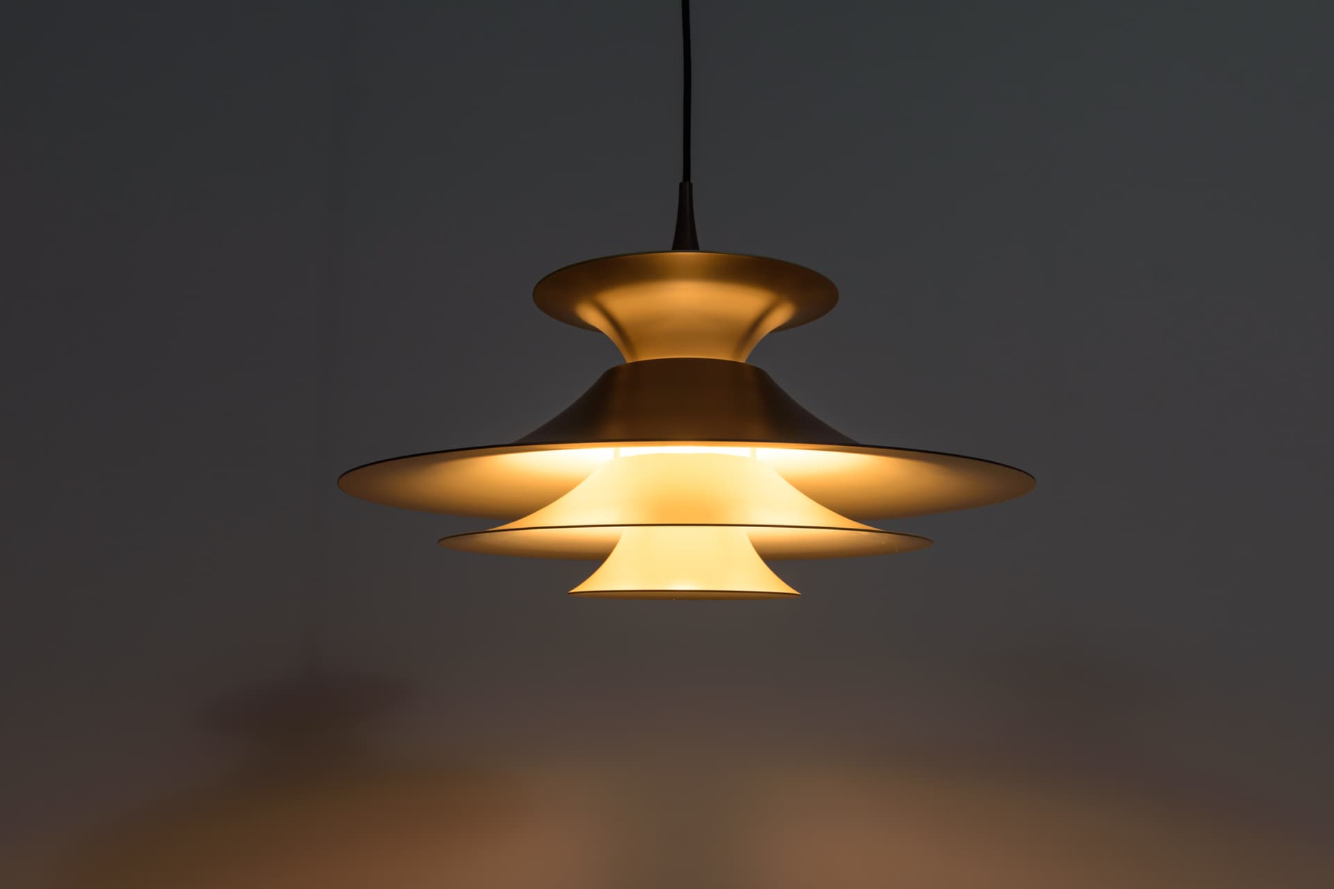 Lampa wisząca Radius, proj. E. Balslev, Fog & Mørup, Dania, lata 70. - 82841