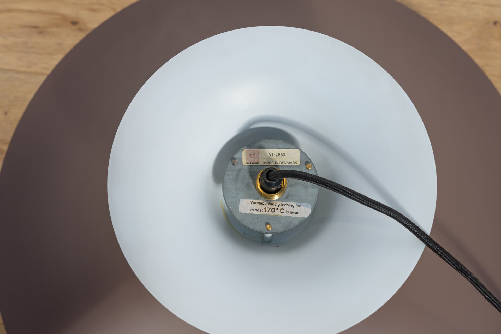 Lampa wisząca Radius, proj. E. Balslev, Fog & Mørup, Dania, lata 70. - 82849