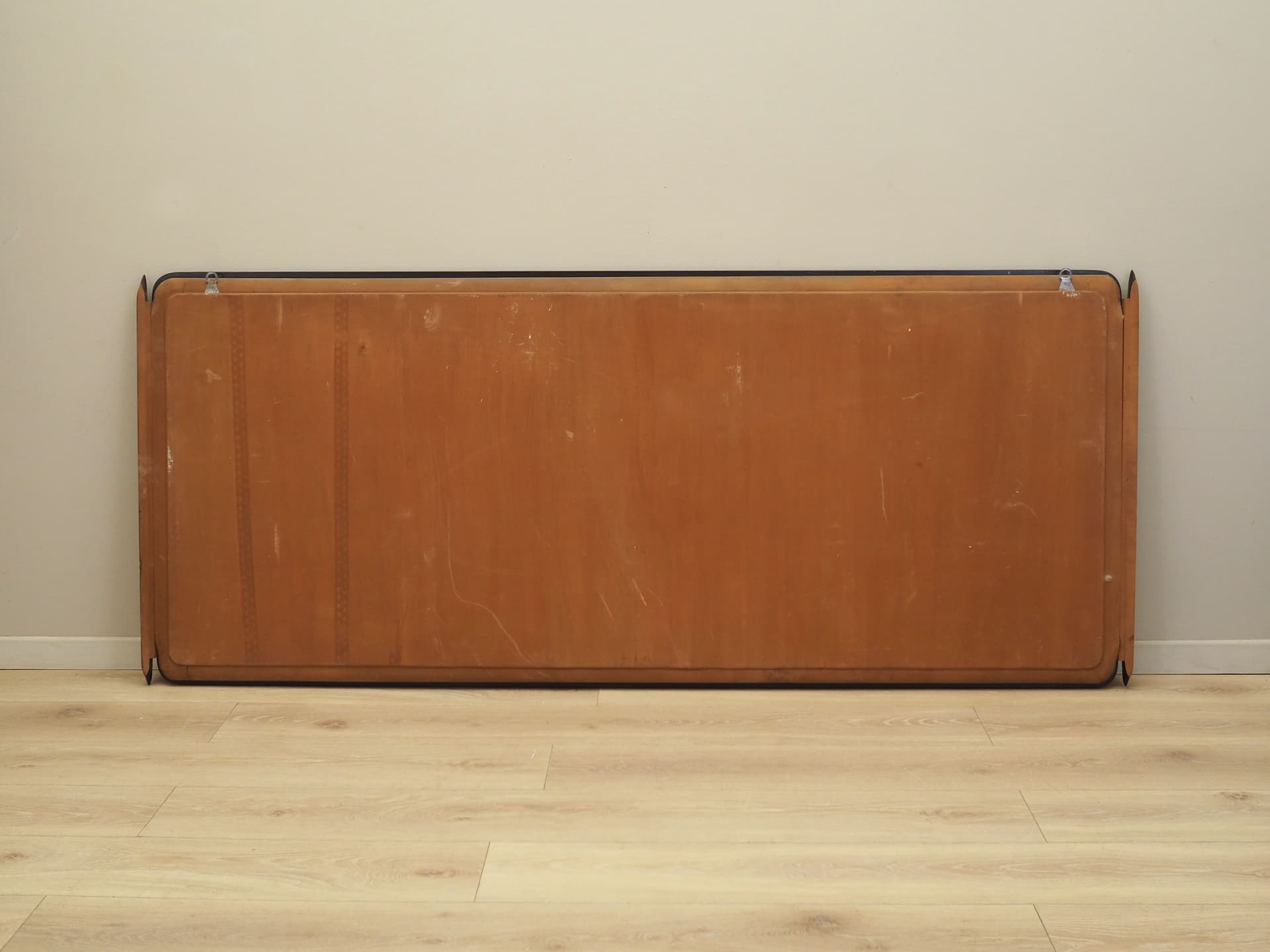 Wall mirror, dark brown, mahogany, glass, Italy, 1970s. - 82866